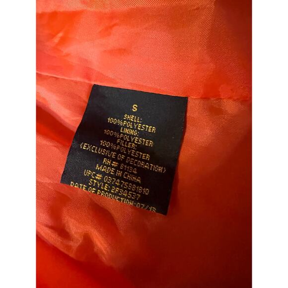 Pacific Trail Black Puffer Vest Orange Lining Women’s Size S - Picture 4 of 8